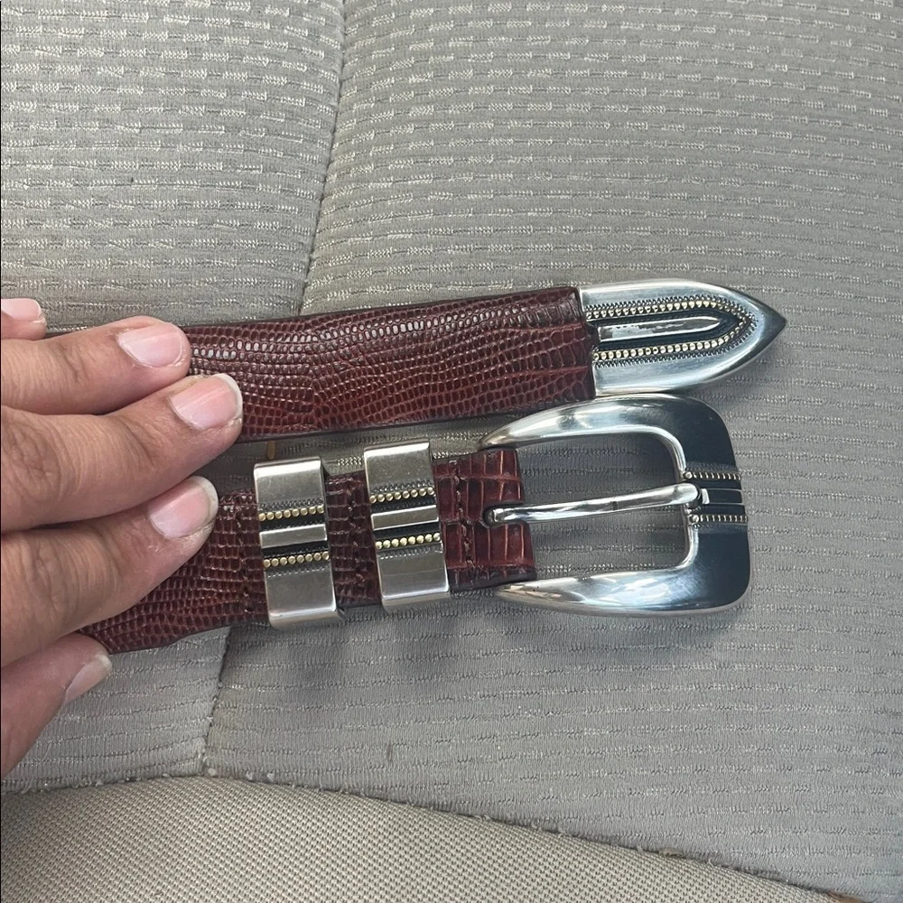 Johnston & Murphy Lizard-Grain Ranger Belt size 42